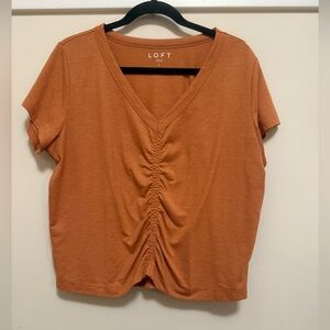 Loft Orange Cropped Top - L